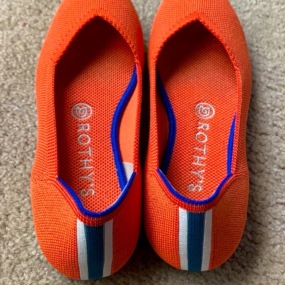 SOLD. Authentic Rothy’s Persimmon Flats